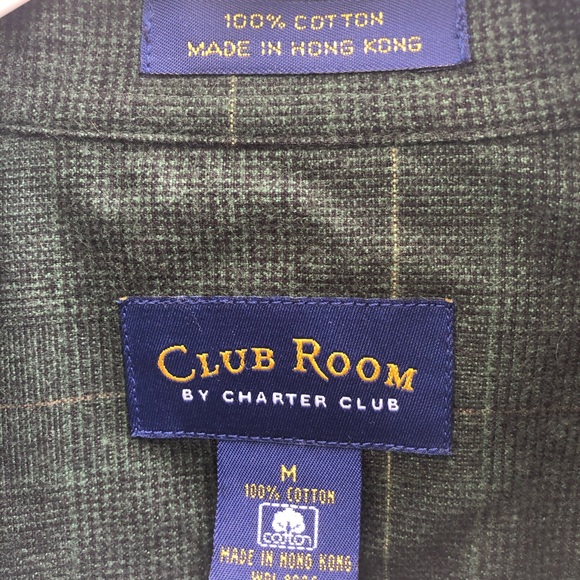 Club Room by Charter Club Structured Flannel Shirt - Picture 6 of 6